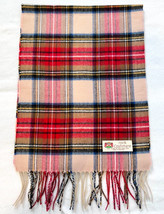 Women&#39;S 100% Cashmere Scarf/Wrap Made In England Plaid Multicolor #1A10 ... - £17.47 GBP