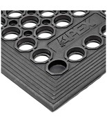 NoTrax 3&#39; x 5&#39; Lightweight Restaurant Rubber Floor Mat with Drainage Hol... - £75.26 GBP