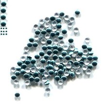 Round Smooth Nailheads 1.5mm   AQUA  Hot fix     2 Gross  288 Pieces - $7.92 CAD