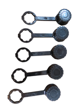 5-Pk REAR VENT CAPS Gasket Tethered Gott Rubbermaid Essence Wedco Briggs... - $21.80