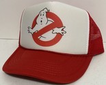 Vintage Ghostbusters Movie Trucker Hat  snapback Unworn Red Cap Party Ha... - $17.56
