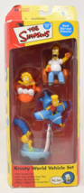 SIMPSONS, Krusty World Vehicle Set Playmates Toys 2000 Action Figure Gif... - £9.73 GBP