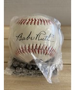 NEW YORK YANKEES BABE RUTH COMMEMORATIVE SIGNED PHOTO BASEBALL BALL w/ST... - $22.19