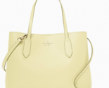 Kate Spade Harper Yellow Leather Satchel WKR00064 Lemon Fondont NWT $359... - £114.22 GBP
