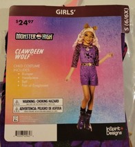 Monster High Clawdeen Wolf InSpirit Design Girl&#39;s Costume Size Small 6/6X - £19.77 GBP