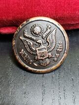 US WW1 Military Great Seal Uniform Button American Button Co Copper Bras... - $16.61