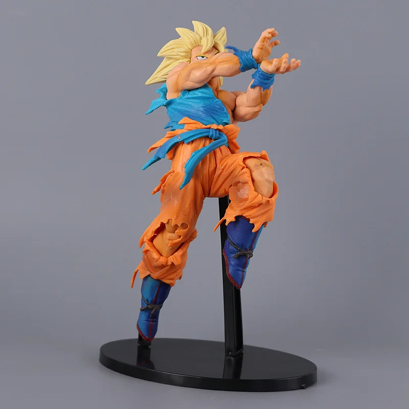 Anime Dragon Ball Z Super Saiyan Son Goku Battle Ver. PVC Action Figure Game - £17.06 GBP+