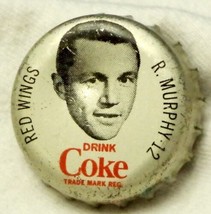 Coke Caps Hockey 1965-66 Ron Murphy Detroit Red Wings Cork Liner - £2.76 GBP