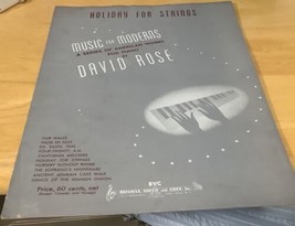 Vintage 1943 Holiday For Strings Music for Moderns Piano Sheet Music David Rose - £4.70 GBP