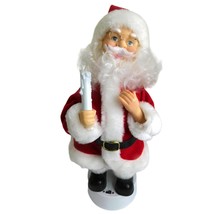 Telco-Motionette Christmas Santa Claus with Candle &amp; Box Vintage READ - £7.80 GBP