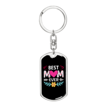 Best Mom Ever Heart Colors  Stainless Steel or 18k Gold Premium Swivel Dog Tag  - £30.24 GBP+