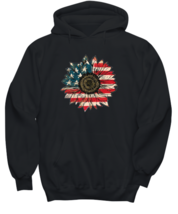 Independence Day Hoodie America Sunflower Black-H  - £28.82 GBP