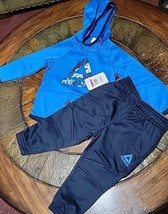 Reebok Boys Hoodie And Pant 2 Piece Set Size 18 Months Blue - £16.98 GBP
