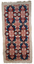 Handmade vintage Moroccan Berber rug 2.6&#39; x 5.4&#39; (80cm x 165cm) 1970s - £675.45 GBP