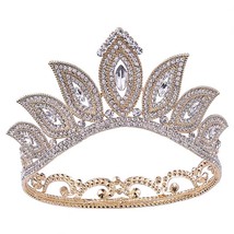 High Fashion Retro Baroque Eye Style Crystal Tiaras Crowns Diadem Headbands Brid - £22.91 GBP