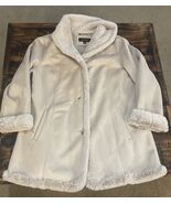 Jones New York Womens Coat Size XL SUPER SOFT interior Material Cream Color - $34.60