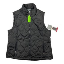 Free Country Ladies Lightweight Warmth Quilted Vest Size XL Black - £14.68 GBP