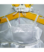 Build A Bear BRIDE White Satin Wedding Dress Gown Slippers Veil Bouquet - £12.85 GBP