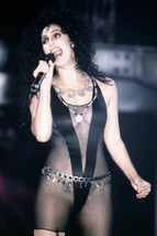 Cher Stunning Very Revealing Black Costume Tattoo Concert Singing 18x24 ... - £19.01 GBP