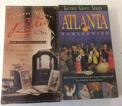 Gaither Gospel VHS Tape lot of 2 Turn Your Radio On &amp; Atlanta Homecoming S2B - £6.98 GBP