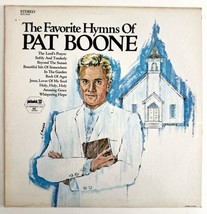 Pat Boone Favorite Hymns Vinyl Record 1960s 33 12&quot; Religious Hymnal Music VRG2 - £15.89 GBP