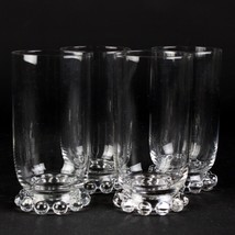 Imperial Candlewick 10oz Footed Tumbler Glasses Set 4, Vintage Elegant 5 3/8&quot; - £31.97 GBP