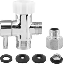 Bidet T Adapter With Shut Off Valve, 3 Way T Valve For Bidet (7/8” X 7/8... - $34.93