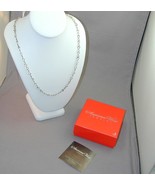 American West Rope Twist Figure 8 Sterling Link Necklace NIB 24&quot; - $2,522.07 MXN