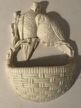 Vintage Homco Burwood Products  Love Birds Wall Hanging Basket /Planter - £19.77 GBP