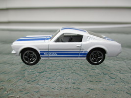 Matchbox, 65 Ford Mustang GT, White, Blue Stripes, VGC, issued aprox 1998 - $95.18 MXN