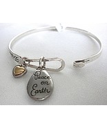 Brighton Art &amp; Soul Peace on Earth Dove Bangle Bracelet New tag and Pouc... - $19.75