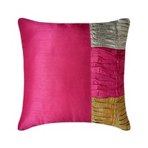 Pink Throw Pillow Covers 16&quot;x16&quot; Silk, Pink Cheer - £24.76 GBP+