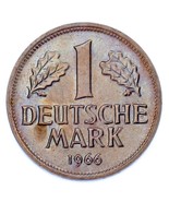 1966-F Allemand 1 / Mark Pièce de Monnaie (Bu État) Stuttgart Excellent ... - $54.57