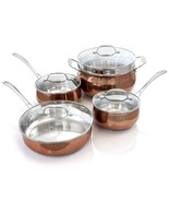 Oster Carabello 9 Piece Stainless Steel Cookware Combo Set in Copper - £69.29 GBP