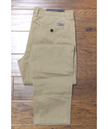 HUGO BOSS Hombre Crigan Corte Normal Algodón Elástico Med Beige Chinos 3... - $64.13