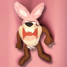 Looney Tunes 1997 Tasmanian Devil Taz Cartoon Plush Play By Play Pink Bu... - $7.61