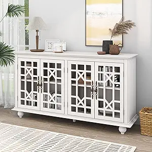 Merax Console Table, Storage Cabinet, Sideboard with Adjustable Height S... - £579.53 GBP