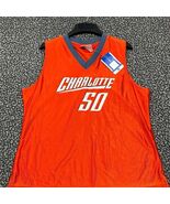 Charlotte Bobcats Okafor #50 Jersey Shirt Women Large Red NBA V-Neck New L - $710.65 MXN