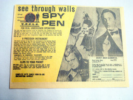 1966 Color Ad The Man From U.N.C.L.E. Spy Pen Solo and Kuryakin UNCLE - £6.31 GBP