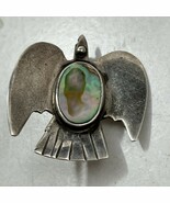 Mexico City “MPB”Sterling Silver 925 Abalone Thunderbird Phoenix 1” Pin - $47.42 CAD