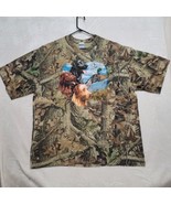 Advantage Timber Men&#39;s T Shirt Size 3XL Dogs Camouflage Hunting Apparel - $24.87