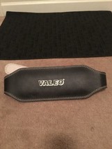 VALEO Leather Weightlifting Belt Strength Training Black - $34.92