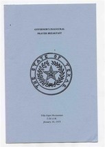 Texas Governors Inaugural Prayer Breakfast Program1973 Tom Landry Dolph ... - £18.38 GBP