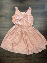 BCBGeneration Halter Top Pink  Lined Flare Dress Size Medium - £9.03 GBP