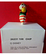 VINTAGE GROLIER DISNEY ORNAMENT 26231 108 DCO CHIP IN STOCKING CHIP &amp; DALE - $456.10 MXN