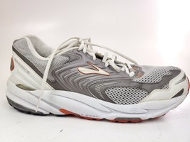 Brooks S-257 Men&#39;s Size 11 M Running Shoes White Gray Orange - £31.89 GBP