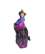 Halloween Standing Witch w/Umbrella Skirt Figurine Shelf Sitter Tabletop... - $25.00