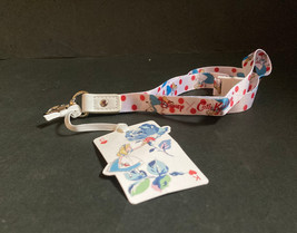 BNWT Cath Kidston LANYARD ID Badge Holder Ski Pass - Disney Alice in Won... - $24.99