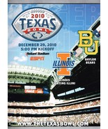 2010 Texas Bowl Game Program Illinois Fighting Illini Baylor Bears - €85,57 EUR
