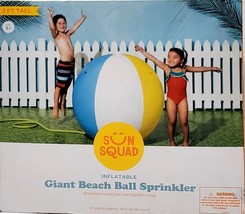 Jumbo Giant Beach Ball Inflatable Sprinkler - Sun Squad 3+ Years Pool Beach toy - £11.35 GBP